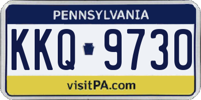 PA license plate KKQ9730