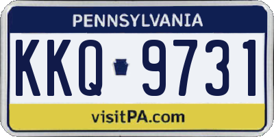 PA license plate KKQ9731