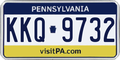 PA license plate KKQ9732