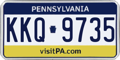 PA license plate KKQ9735