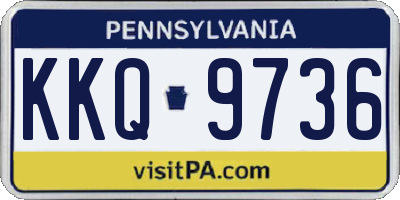 PA license plate KKQ9736