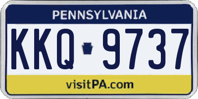 PA license plate KKQ9737