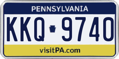 PA license plate KKQ9740