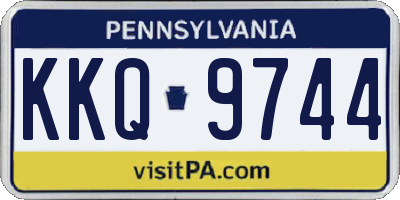 PA license plate KKQ9744