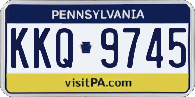 PA license plate KKQ9745