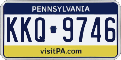 PA license plate KKQ9746