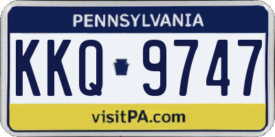 PA license plate KKQ9747