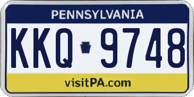PA license plate KKQ9748