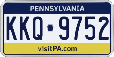 PA license plate KKQ9752