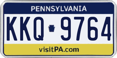 PA license plate KKQ9764