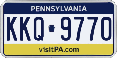PA license plate KKQ9770