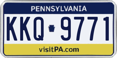 PA license plate KKQ9771