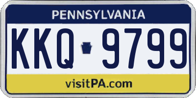 PA license plate KKQ9799