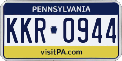 PA license plate KKR0944