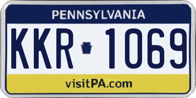 PA license plate KKR1069