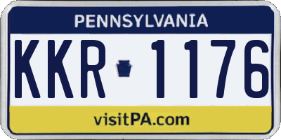 PA license plate KKR1176