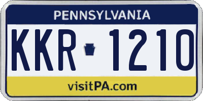 PA license plate KKR1210