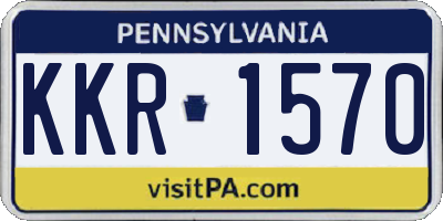 PA license plate KKR1570