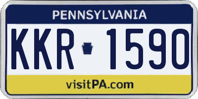 PA license plate KKR1590