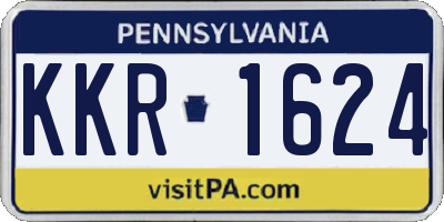 PA license plate KKR1624