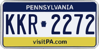 PA license plate KKR2272