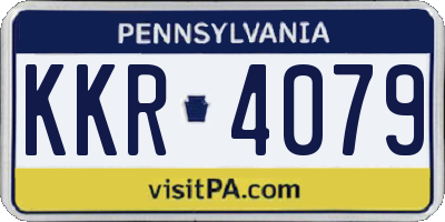 PA license plate KKR4079