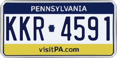 PA license plate KKR4591