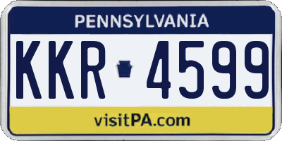 PA license plate KKR4599