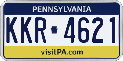 PA license plate KKR4621