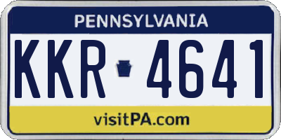 PA license plate KKR4641