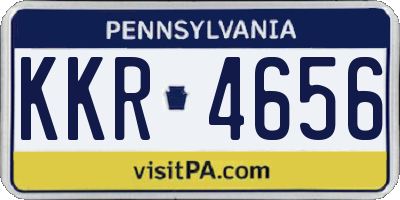 PA license plate KKR4656