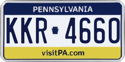 PA license plate KKR4660