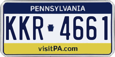 PA license plate KKR4661