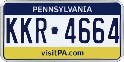PA license plate KKR4664