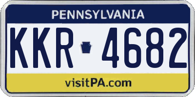 PA license plate KKR4682