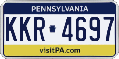 PA license plate KKR4697