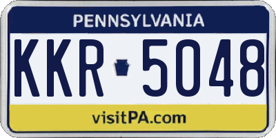PA license plate KKR5048