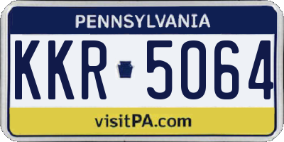 PA license plate KKR5064