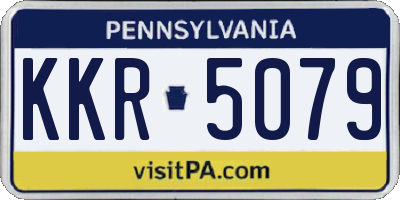 PA license plate KKR5079