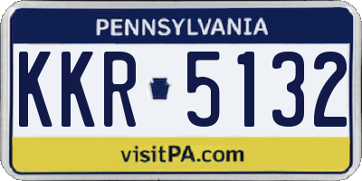 PA license plate KKR5132