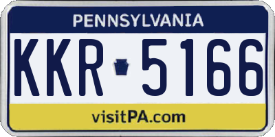PA license plate KKR5166