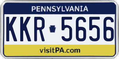 PA license plate KKR5656