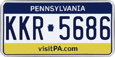 PA license plate KKR5686