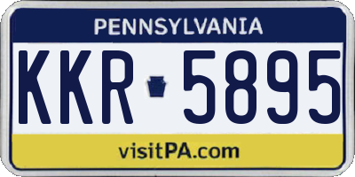 PA license plate KKR5895