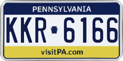 PA license plate KKR6166