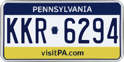 PA license plate KKR6294