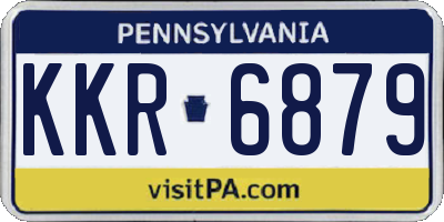 PA license plate KKR6879
