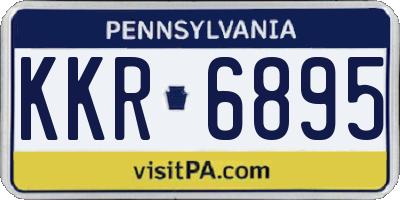 PA license plate KKR6895