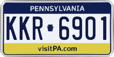PA license plate KKR6901