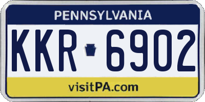 PA license plate KKR6902